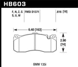 Hawk 08-13 BMW 1-Series HPS 5.0 Front Brake Pads - HB603B.616