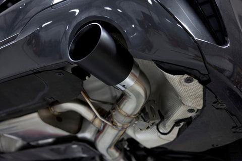 Dinan 19-26 BMW 330i (G20)/21-26 BMW 430i (G22) Valved Axleback Exhaust System - Black Tips - D660-0091-BLK