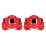 Power Stop 02-07 Jeep Liberty Front Red Calipers w/Brackets - Pair - S4844