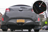 Rally Armor 12-18 Hyundai Veloster Black UR Mud Flap w/ Blue Logo - MF24-UR-BLK/BL