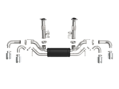 aFe MACH Force-Xp 2-1/2in 304SS Cat-Back 2020 Chevy Corvette (C8) 6.2L - Polished Tip - 49-34127-P