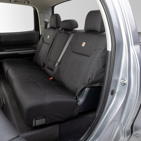 Covercraft 21-24 Ford F150 Carhartt Super Dux PrecisionFit Custom Second Row Seat Covers - Black - GTF4254COBK