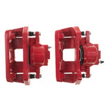 Power Stop 07-18 Jeep Wrangler JK Front Red Caliper Pair w/Bracket - S5044EB