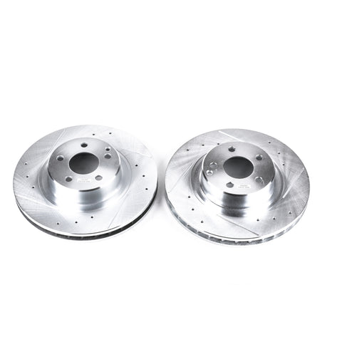 Power Stop 99-03 Mercedes-Benz CL500 Front Evolution Drilled & Slotted Rotors - Pair - EBR650XPR