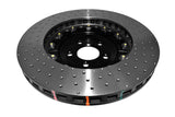 DBA 07-11 Audi S6 Front 5000 Series Cross Drilled Rotor w/Black Hat - 52778BLKXD