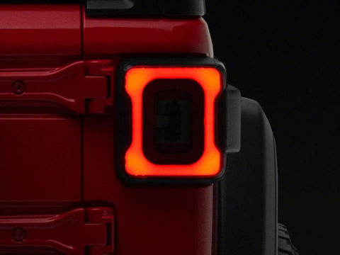 Raxiom 18-23 Jeep Wrangler JL Axial Series Carver LED Tail Lights- Blk Housing (Smoked Lens) - J164243-JL