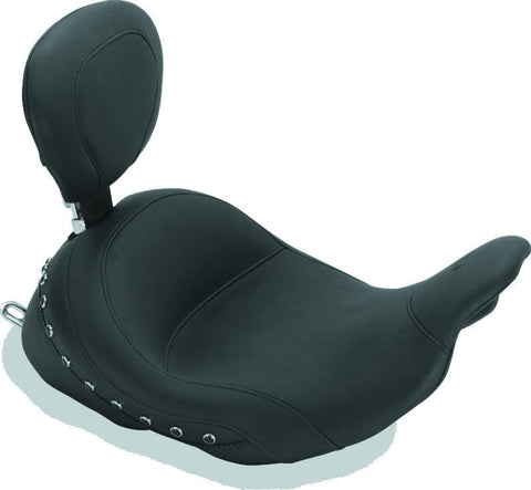 Mustang 08-21 Honda Electra Glide Std,Rd Glide,Rd King,Str Glide Lowdow Solo Seat Pearls - Black - 79912