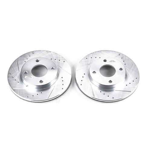 Power Stop 00-04 Ford Focus Front Evolution Drilled & Slotted Rotors - Pair - AR8161XPR