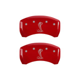 MGP Rear set 2 Caliper Covers Engraved Rear MGP Red finish silver ch - 10010RMGPRD