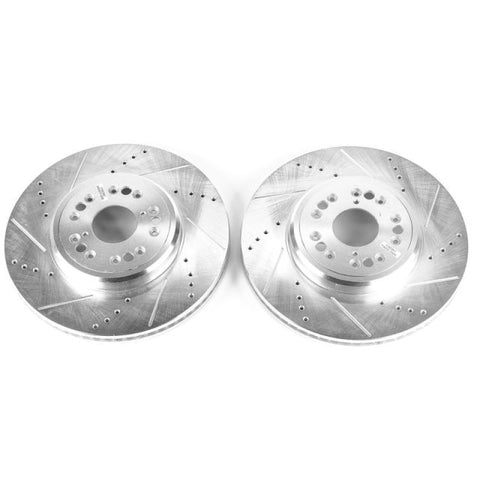 Power Stop 95-00 Lexus LS400 Front Evolution Drilled & Slotted Rotors - Pair - JBR789XPR