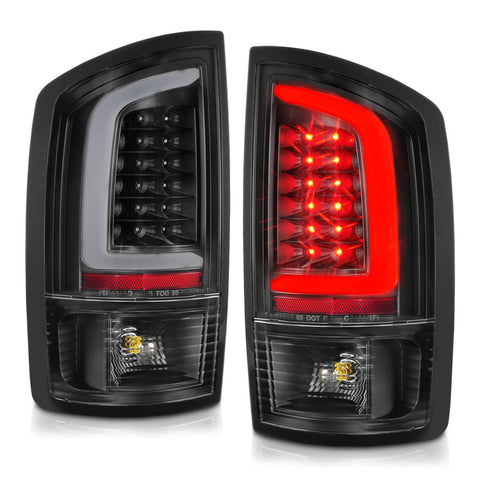 ANZO 2002-2006 Dodge  Ram 1500 LED Tail Lights w/ Light Bar Black Housing Clear Lens - 311368