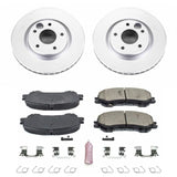 Power Stop 14-19 Nissan Rogue Front Z17 Evolution Geomet Coated Brake Kit - CRK7036