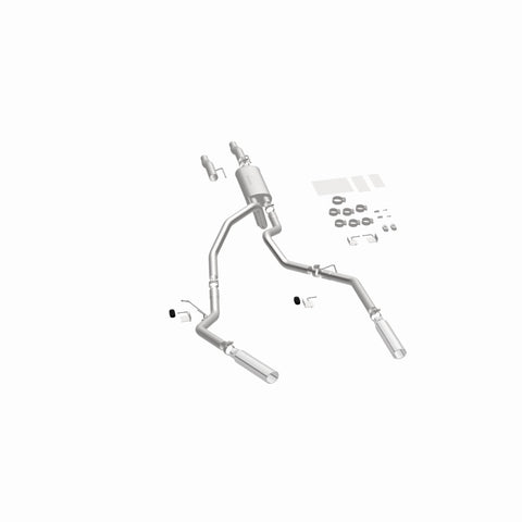 MagnaFlow 11 Ford F-150 3.7L/5.0L/6.2L SS Catback Exhaust Dual Split Rear Exit w/ 3.5in SS Tips - 15460