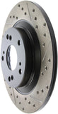 StopTech 00-09 S2000 Slotted & Drilled Left Rear Rotor - 127.40050L