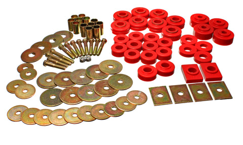 Energy Suspension 64-67 Buick Century/Regal/Grand National/Skylark/Special Red Body Mount Set - 3.4155R