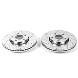Power Stop 2005 Audi A4 Front Evolution Drilled & Slotted Rotors - Pair - EBR833XPR