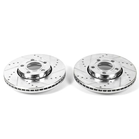 Power Stop 2005 Audi A4 Front Evolution Drilled & Slotted Rotors - Pair - EBR833XPR