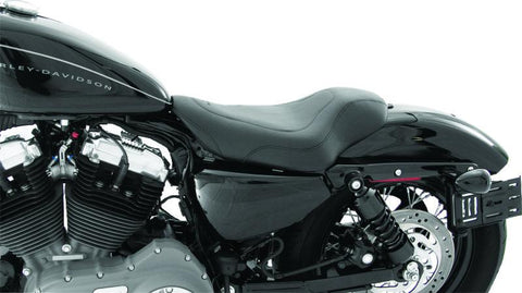 Mustang 04-21 Harley Sportster 3.3 GAL Tripper Solo Seat - Black - 76570