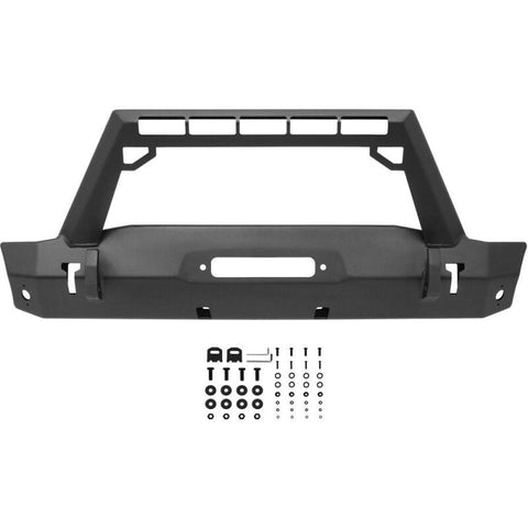 Westin 18-19 Jeep Wrangler JL WJ2 Stubby Front Bumper - Textured Black - 59-80085