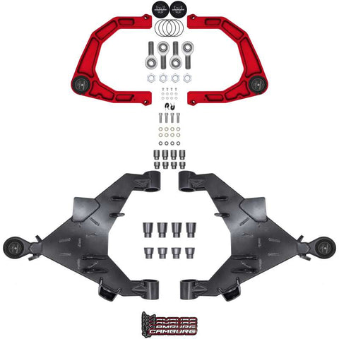 Camburg 22-25 Toyota Tundra 2wd/4wd Trail Series L/T Kit (BILLET XJ UCA) (RED) - CAM-310217-KX-RED