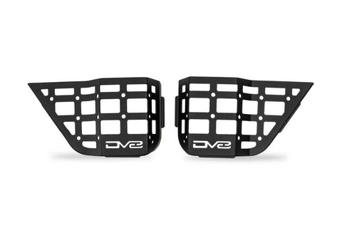 DV8 Offroad 11-18 Jeep Wrangler JK 4 Door Only Rear Door Pocket Molle Panels - Black - MPJK-06