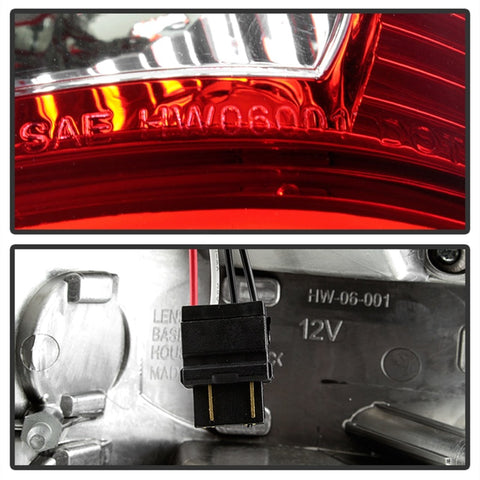 xTune Ford F150 Styleside 97-03 Super Duty 99-07 LED Tail Lights Red Smoke ALT-ON-FF15097-LED-RC - 5034076