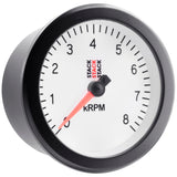 Autometer Stack Sport 88mm 0-8K RPM Tachometer - White - ST100-08W