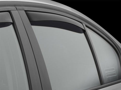 WeatherTech 12+ BMW 3-Series Rear Side Window Deflectors - Dark Smoke - 81706