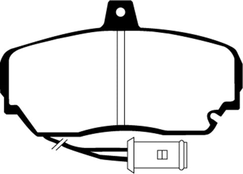 EBC 87-91 Sterling 825 2.5 Greenstuff Front Brake Pads - DP2630