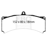 EBC Racing AP Racing CP5560 Caliper RP-1 Race Brake Pads - DP8012RP1