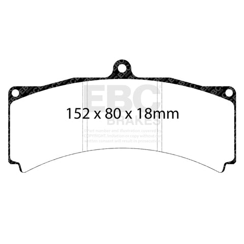 EBC Racing AP Racing CP5560 Caliper RP-1 Race Brake Pads - DP8012RP1