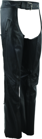 River Road Plains Leather Chaps Black Womens - Small - 094425