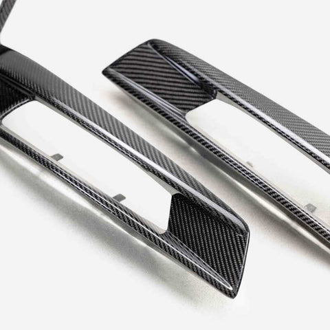 Anderson Composites 20-22 Ford Mustang Carbon Fiber Turn Signal Bezels - AC-TSC20FDMU500
