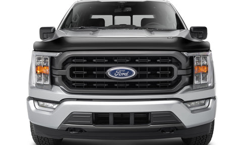AVS 21-22 Ford F-150 (Excl. Tremor/Raptor) Medium Profile Hood Shield - Smoke - 23621