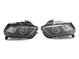 Raxiom 13-14 Ford Mustang LED Halo Projector Headlights- Black Housing (Clear Lens) - 408997