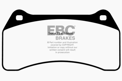 EBC 03-06 Jaguar XJR 4.2 Supercharged Yellowstuff Front Brake Pads - DP41462R