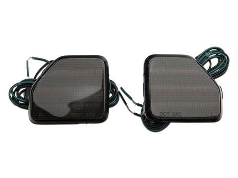 Raxiom 18-23 Jeep Wrangler JL Moab Rubicon Sahara Axial LED Rear Bumper Reflector Lights- Smoked - J134141-JL