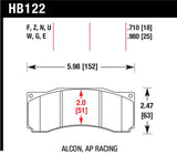 Hawk Stoptech ST-60 Caliper HP+ Street Brake Pads - HB122N.710