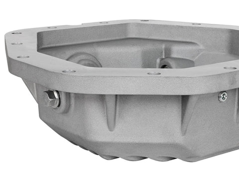 aFe Power Rear Diff Cover Raw Finish 2017 Ford F-350/F-450 V8 6.7L (td) Dana M300-14 (Dually) - 46-70380