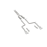 MagnaFlow Cat-Back, SS, 2.5in, Quad Split Rear 3.5in Tip 2015 Dodge Challenger 3.6L V6 - 19217