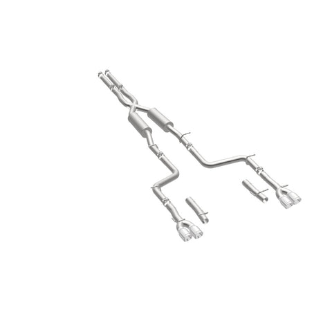 MagnaFlow Cat-Back, SS, 2.5in, Quad Split Rear 3.5in Tip 2015 Dodge Challenger 3.6L V6 - 19217