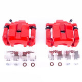 Power Stop 09-10 Pontiac Vibe Rear Red Calipers w/Brackets - Pair - S6186