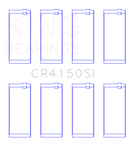 King Engine Bearings Ford ZETec 1.6/1.8/2.0 (Size +0.50mm) Connecting Rod Bearing Set - CR4150SI0.5