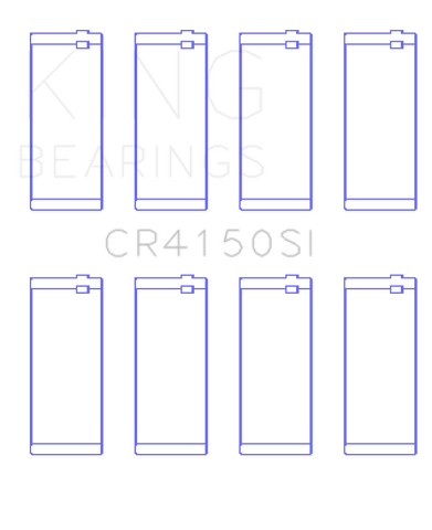 King Engine Bearings Ford ZETec 1.6/1.8/2.0 (Size +1.0mm) Connecting Rod Bearing Set - CR4150SI1.0