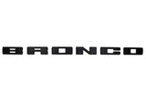Ford Racing 2021+ Bronco Grille Lettering Overlay Kit - Black - M-1447-BLMB