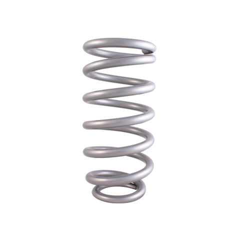 QA1 4-1/8in ID Tapered High Travel Spring - 10in Length x 650lbs/in - Silver Powder Coated - 10HTBF650