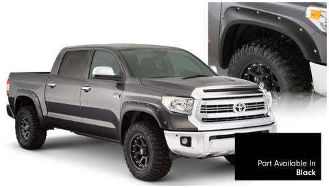 Bushwacker 16-17 Toyota Tundra Fleetside Pocket Style Flares 4pc 66.7/78.7/97.6in Bed - Black - 30918-33
