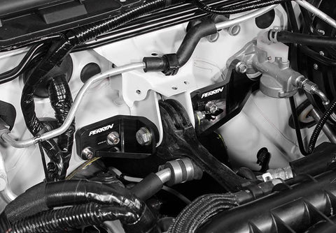 PERRIN 15-21 Subaru Impreza/WRX/STI Pitch Stop Mount & Firewall Brace - Black - PSP-DRV-112BK