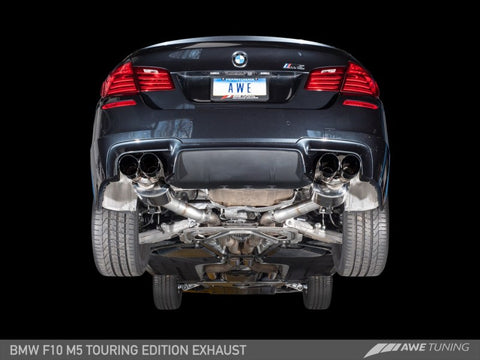 AWE Tuning BMW F10 M5 Touring Edition Axle-Back Exhaust Chrome Silver Tips - 3015-42062