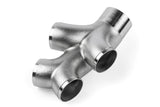 APR Cast T304 Stainless Steel Double Y-Splitter - 76mm to Quad 63.5mm (3in to Quad 2.5in) - EXH0146
